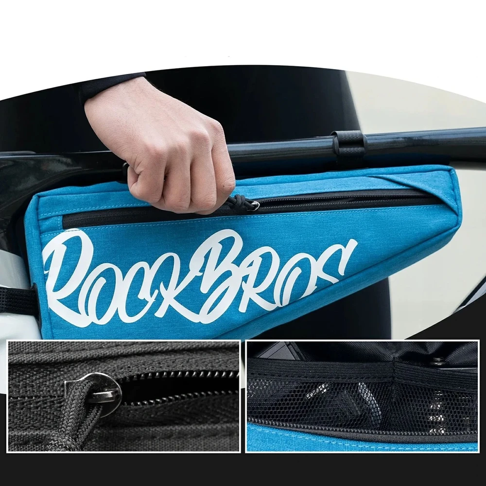 Rockbros G008 Flash Journey Triangle Frame Bike Bag XL 1.9 l - Mėlyna