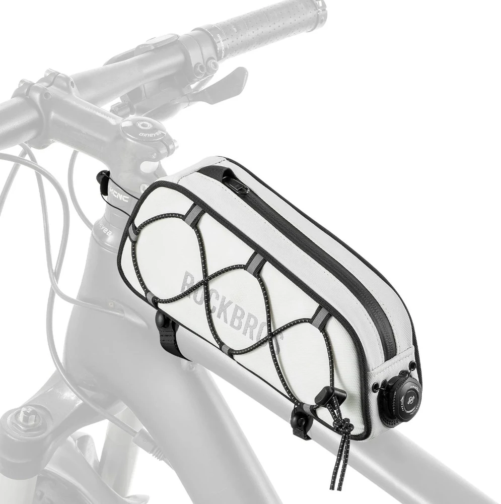 Rockbros TL004 ROAD TO SKY 0.7L Atsparus vandeniui Frame Bike Bag - Baltas