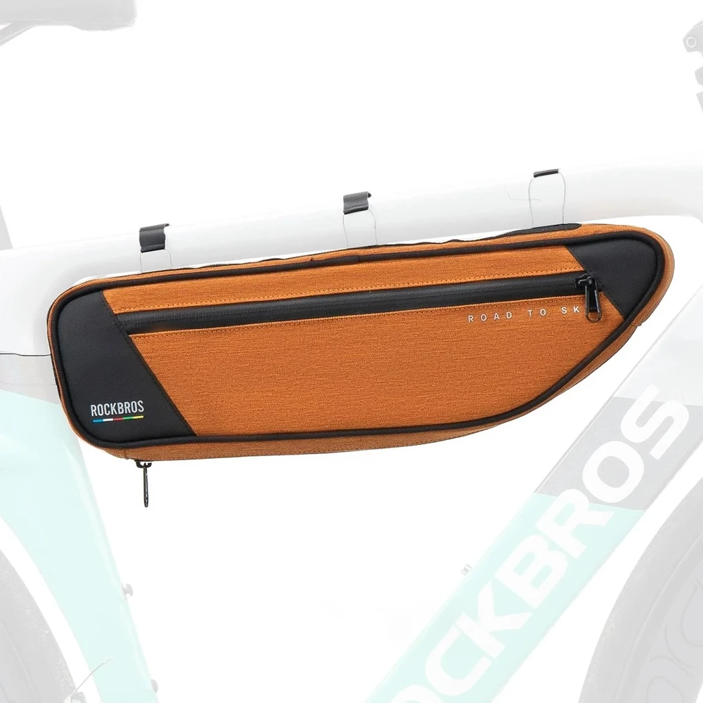 Rockbros TL003 ROAD TO SKY 2L Frame Bag Atsparus vandeniui - Oranžinis