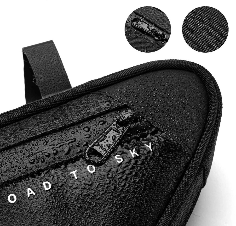 Rockbros TL003 ROAD TO SKY 2L Frame Bag Atsparus vandeniui - Juodas
