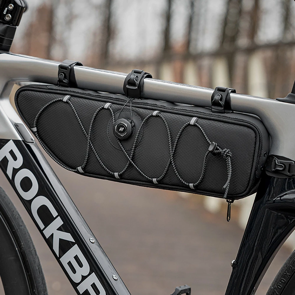 Rockbros TL003 ROAD TO SKY 2L Frame Bag Atsparus vandeniui - Juodas