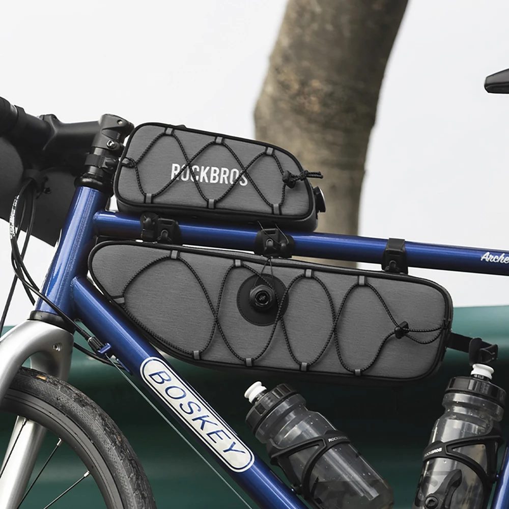 Rockbros TL003 ROAD TO SKY 2L Frame Bag Atsparus vandeniui - Gray