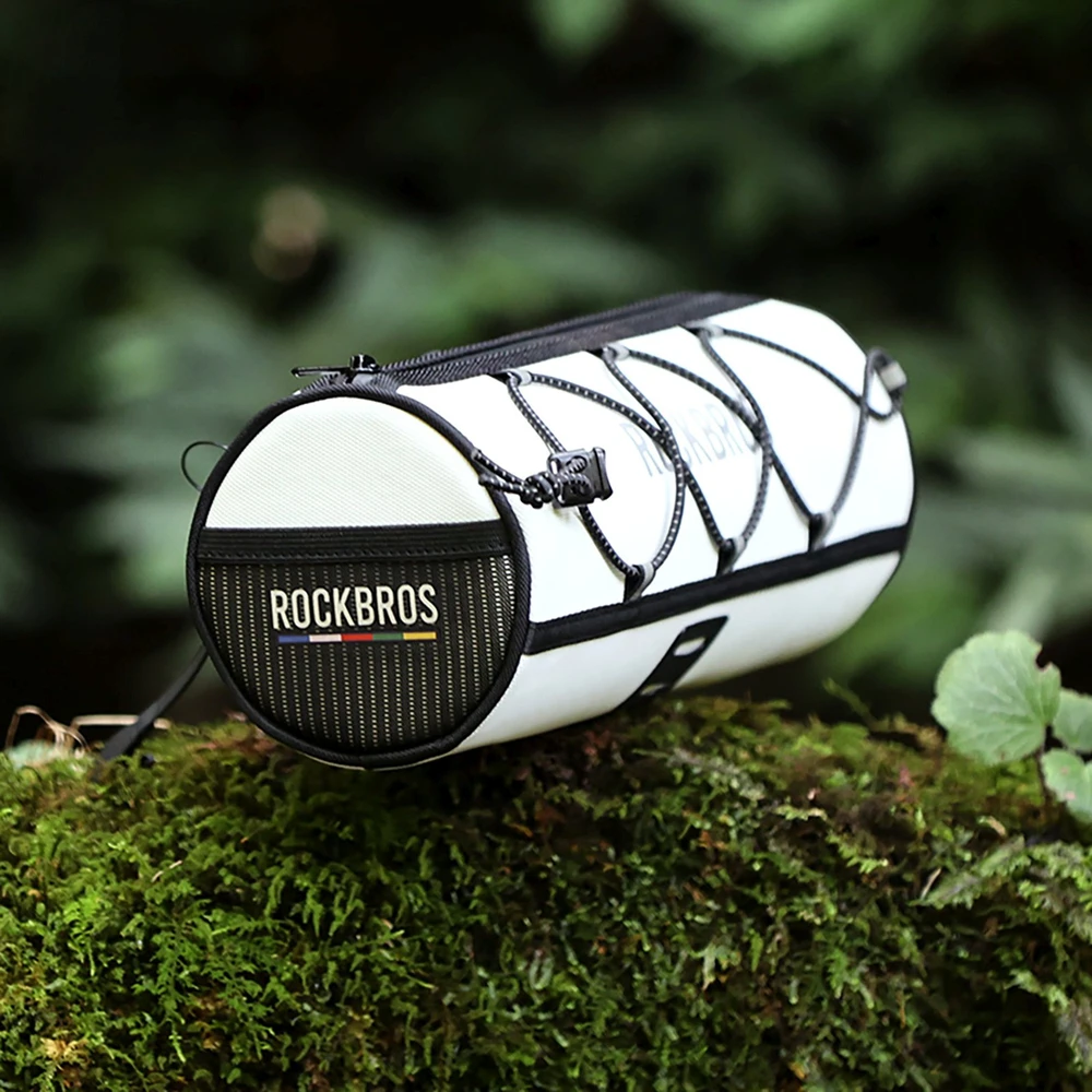 Rockbros TL002 ROAD TO SKY 1.5L Atsparus vandeniui Handlebar Bike Bag - Baltas