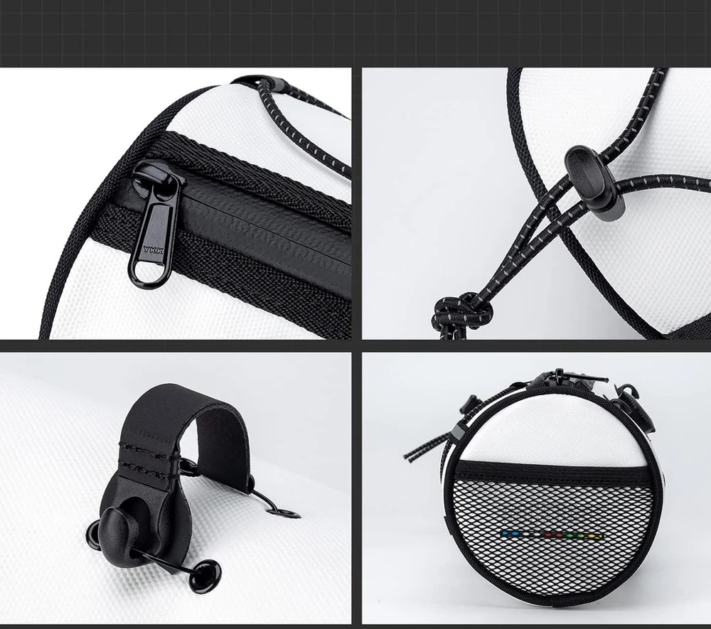 Rockbros TL002 ROAD TO SKY 1.5L Atsparus vandeniui Handlebar Bike Bag - Baltas
