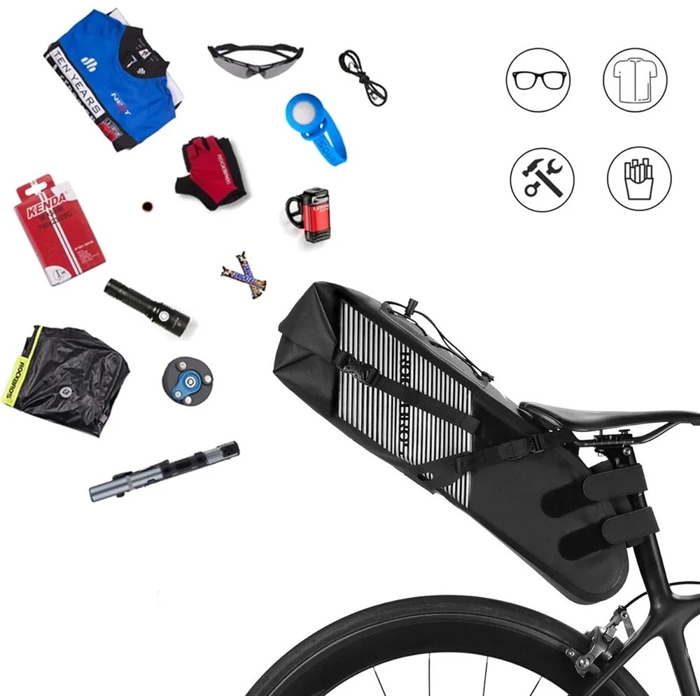 Rockbros AS-013 10L Seat Bag - Juodas
