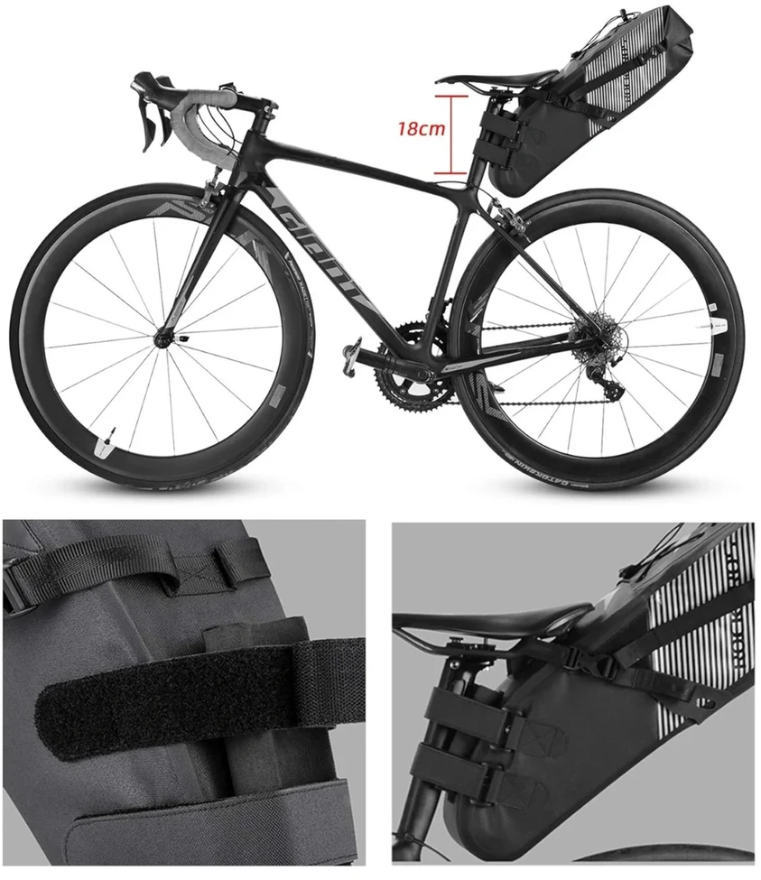 Rockbros AS-013 10L Seat Bag - Juodas