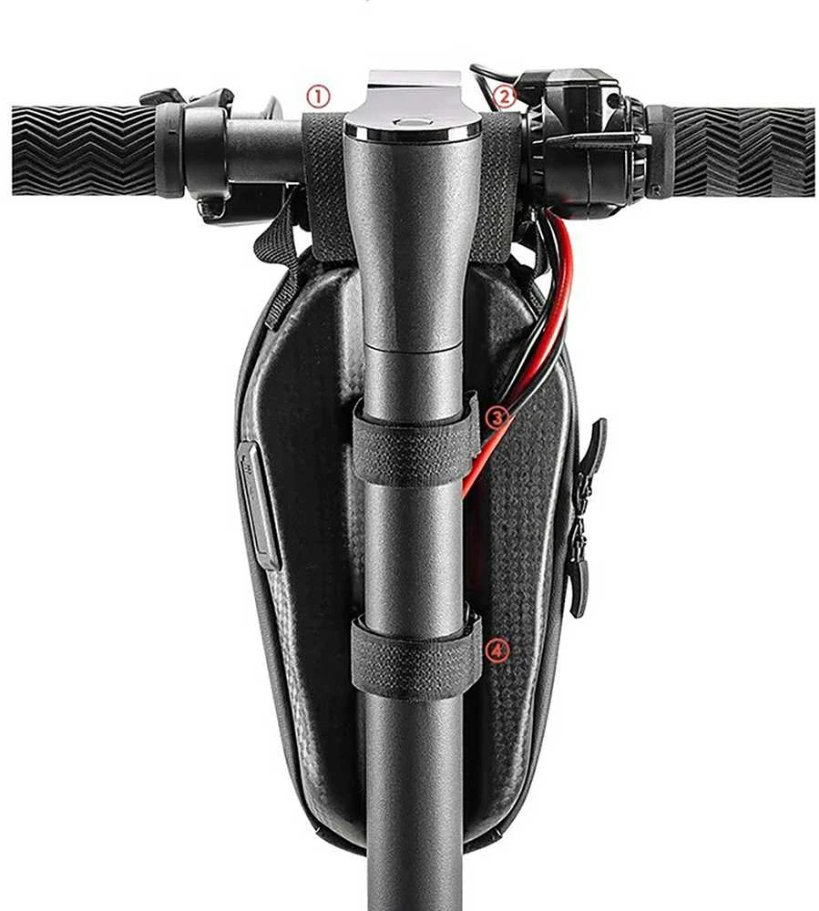 Rockbros krepšys 3011006301 dviračio ar paspirtuko vairui 1,3 l - juodas
