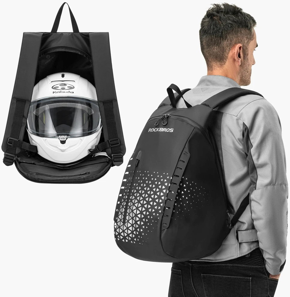 Rockbros H36 kuprinė su šalmo laikikliu 14,5 l - Juodas