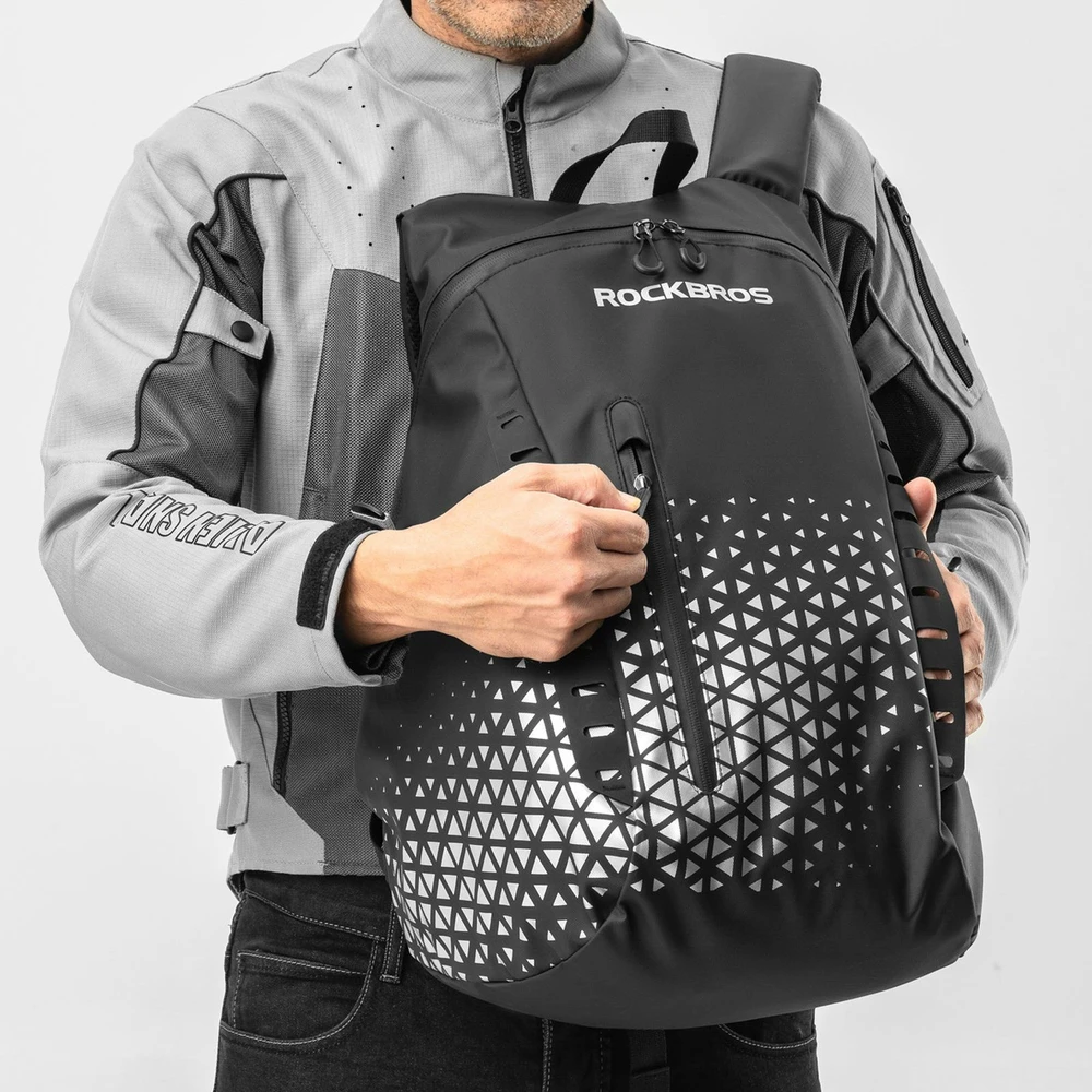Rockbros H36 kuprinė su šalmo laikikliu 14,5 l - Juodas