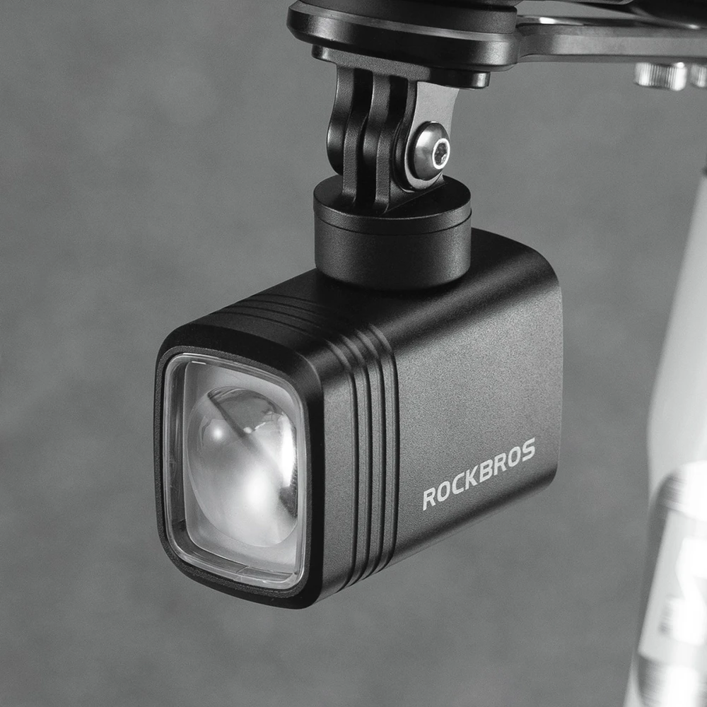 Rockbros M6 1000 lm priekinis įkraunamas dviračio žibintas 2800 mAh - juodas