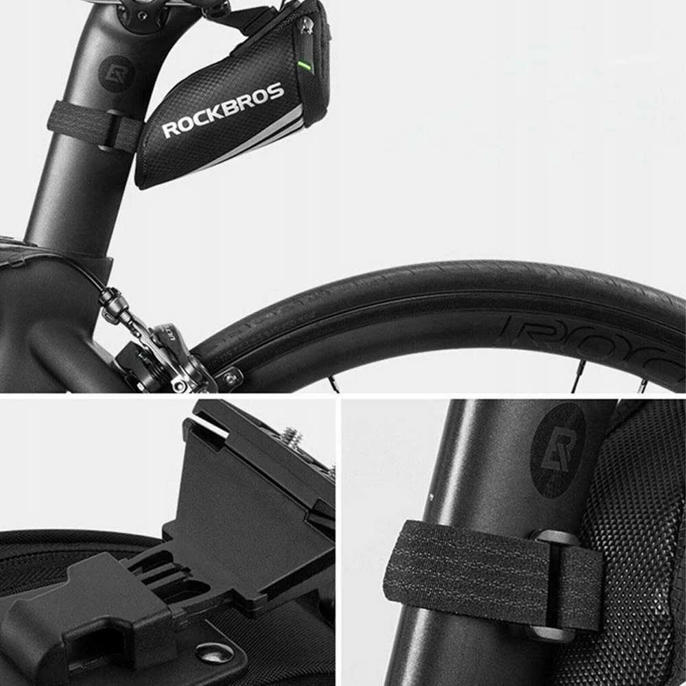 Rockbros C28 dviračio krepšys under the saddle – juodos spalvos
