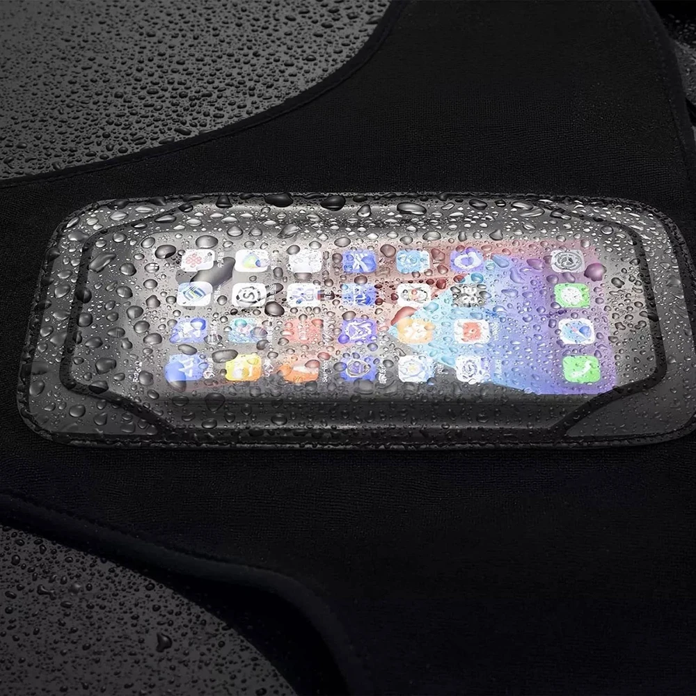Rockbros D78 Prakaito apdangalas su kišene ir telefono langeliu - Juodas
