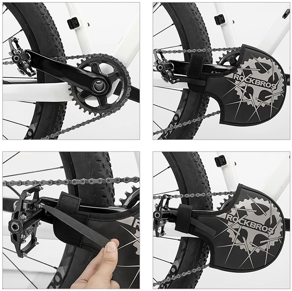 Rockbros D76 Crankset Transport Cover - Juodas and Gray