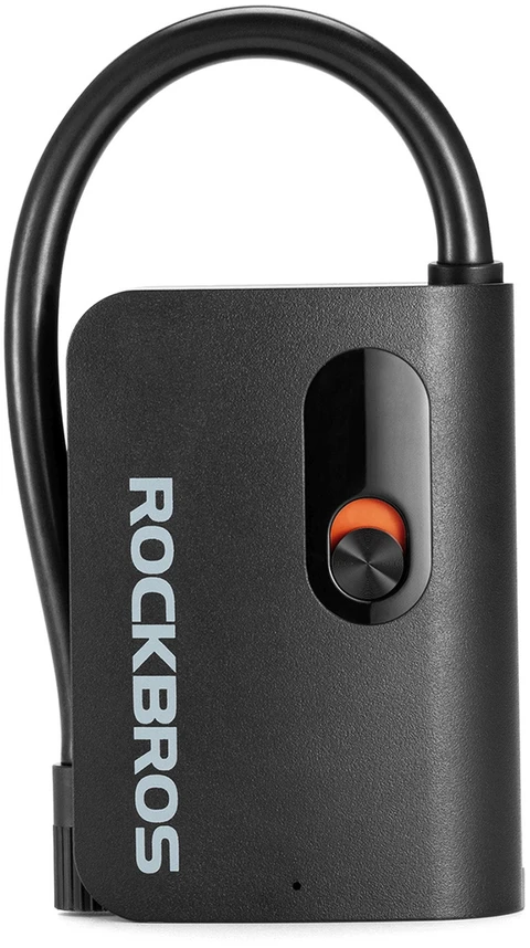 Rockbros L1 Mini belaidis siurblys 70 psi kompresorius 200 mm Schrader žarnos ilgis - juodas