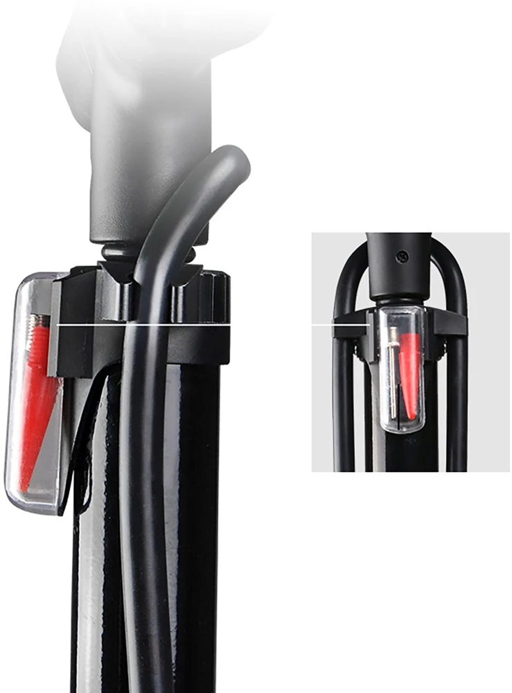Rockbros GP6532B Floor Pump with Pressure Gauge - Juodas and Oranžinis