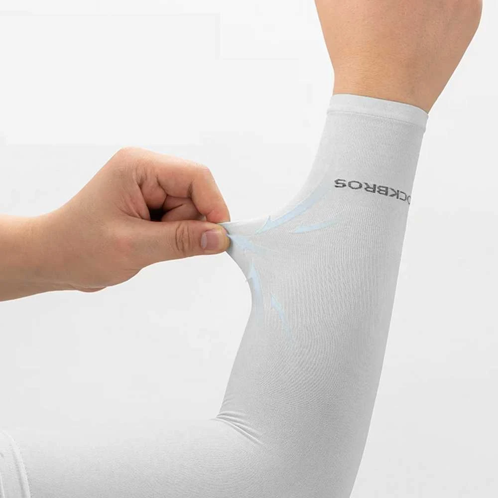 Rockbros XT9002W dviratininko rankovės – baltos (2 vnt.)
