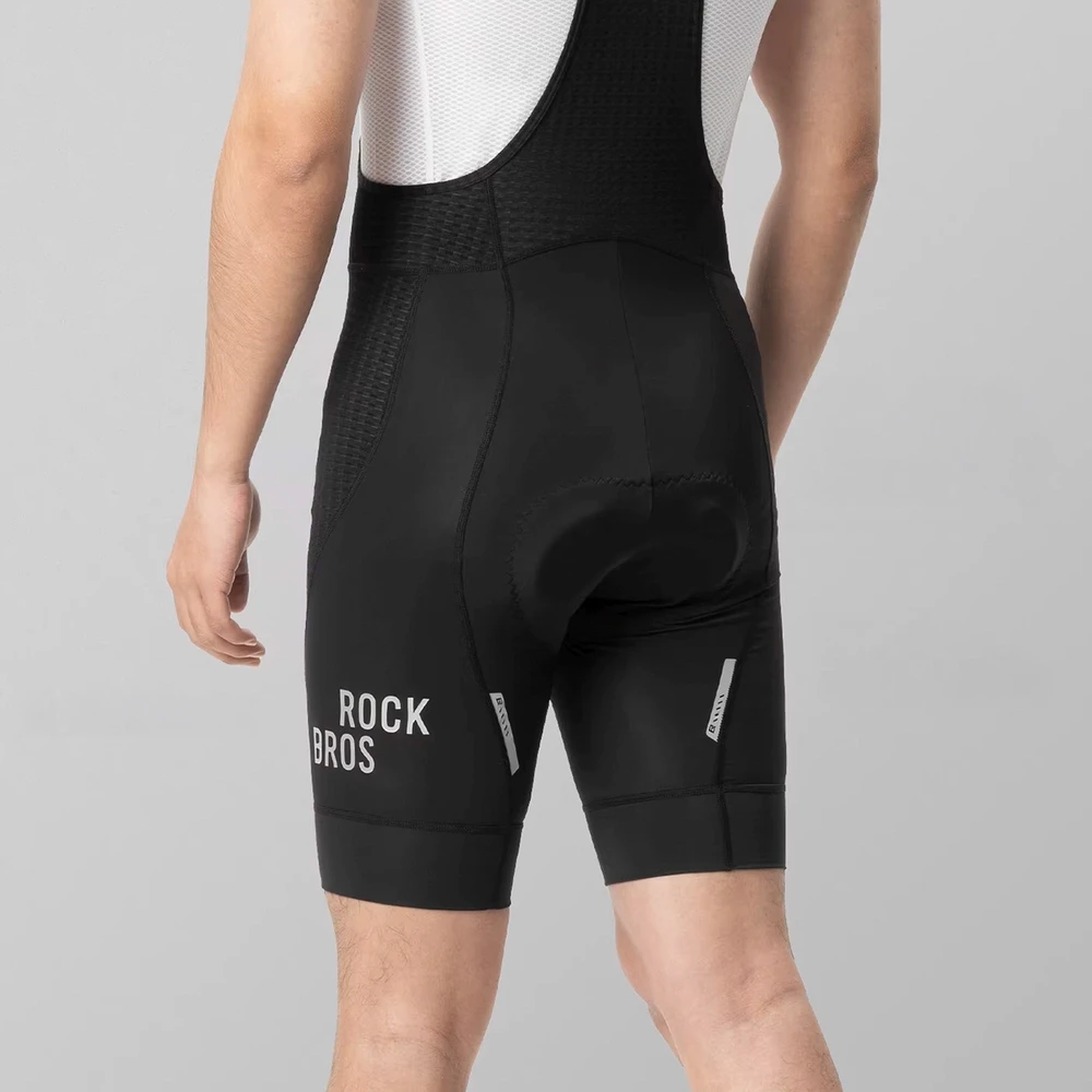 Rockbros YDDK009 Vyriški dviratininko šortai su paminkštinimu, XXL dydis – Juodas