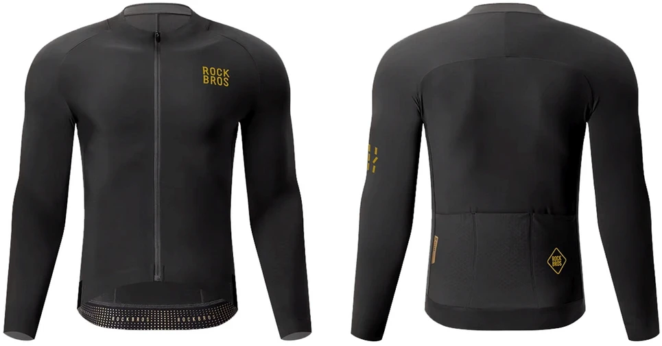 Rockbros YDWT020 Diamond cycling jersey spring/autumn/winter dydis L - juodas