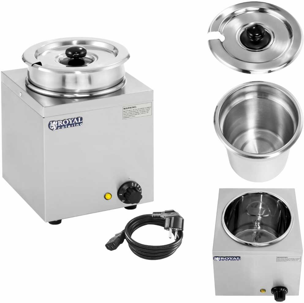 Royal Catering Bain-marie elektrinis sriubos šildytuvas 150W 230V 3,8L