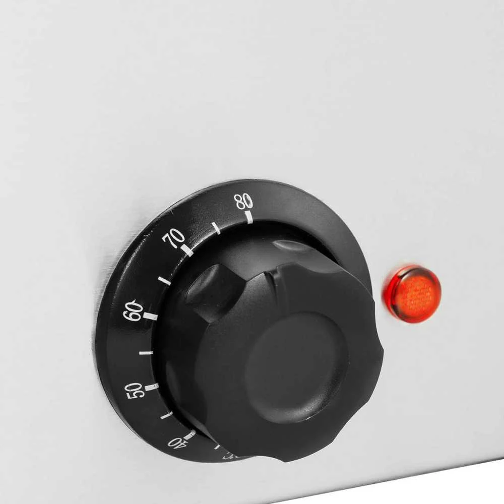 Royal Catering Bain-marie elektrinis šildytuvas su čiaupu GN 1/1 konteineriams 600 W