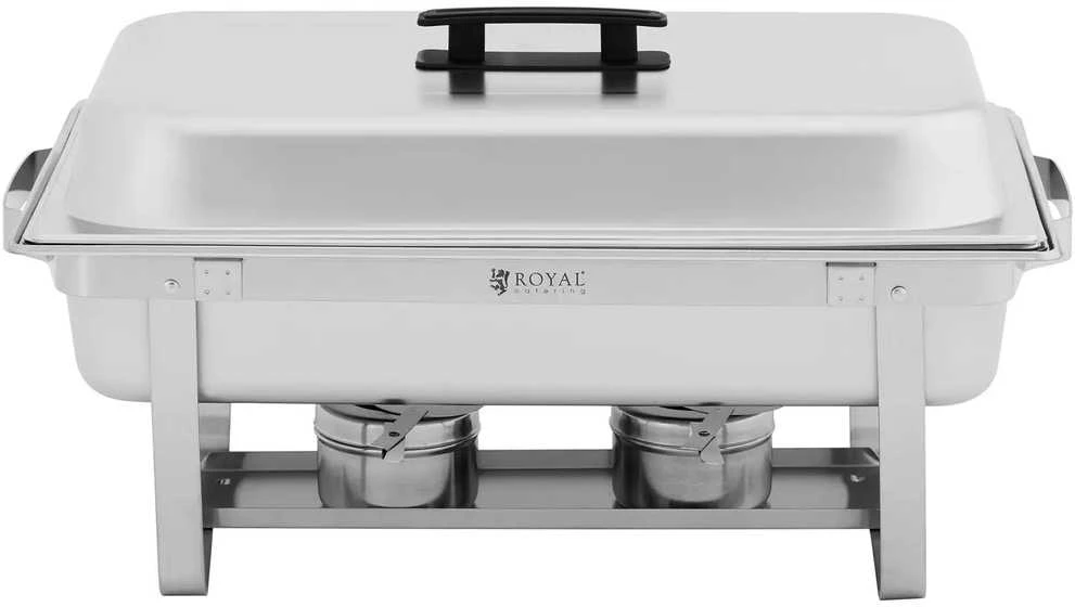 Royal Catering Buffet bain-marie šildytuvas makaronų patiekalams su GN indeliais 2 x 8l - rinkinyje 2 vnt.