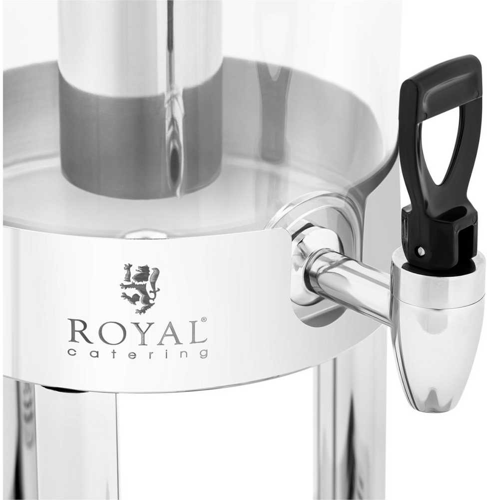 Royal Catering Bufetas sulčių ir gėrimų dozatorius su aušinimo sistema, 5,5 l