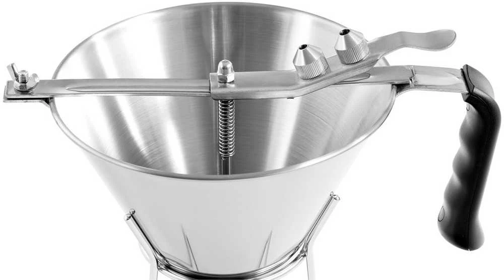 Royal Catering Piltuvo dozatorius, padažo pistoletas, plieno glajus + stovas, 3 purkštukai, 1,8 l