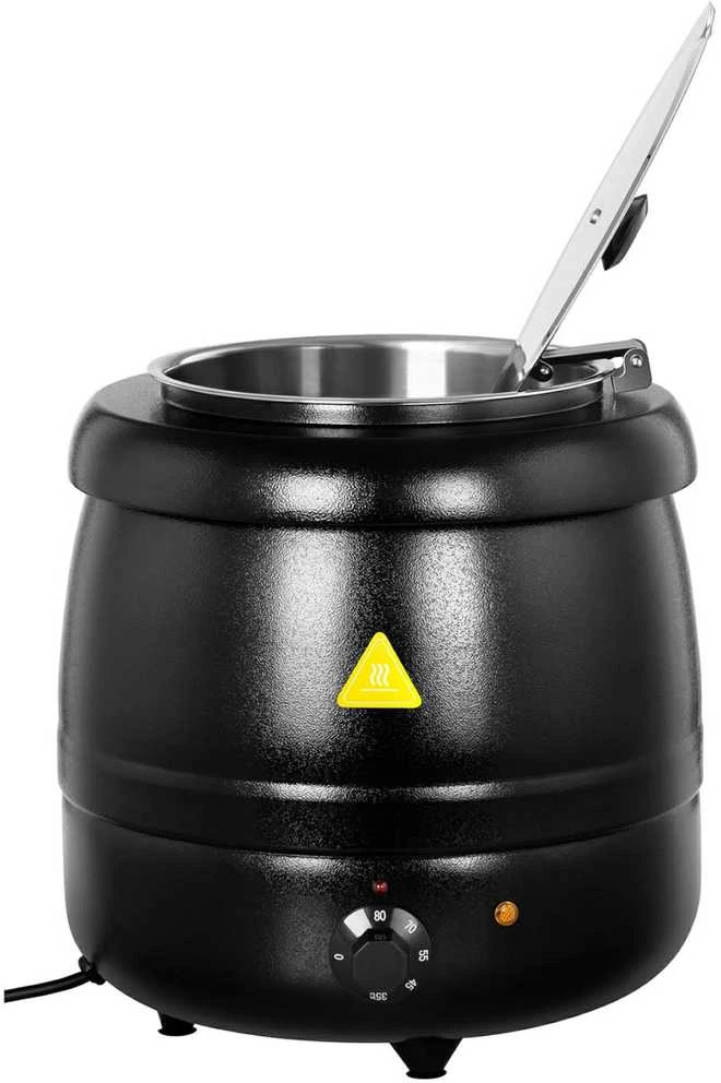 Royal Catering Elektrinis virdulys, sriubos puodas, 10 l, juodas
