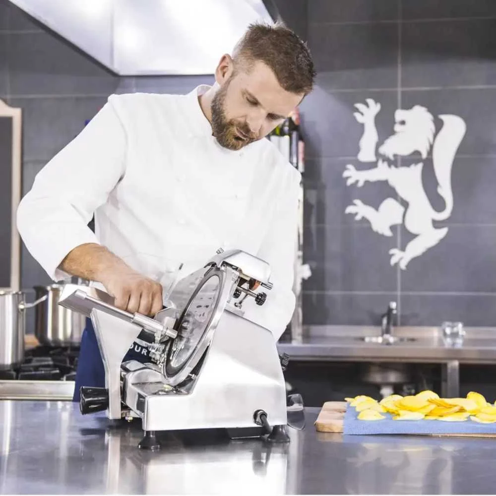 Royal Catering Pjaustyklė elektrinė parduotuvė mėsos gabalams PRO 220mm