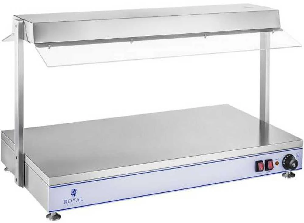 Royal Catering Elektrinės kaitlentės šildymo padėklas kompaktiškas 3 halogeninės lempos 1550W 230V
