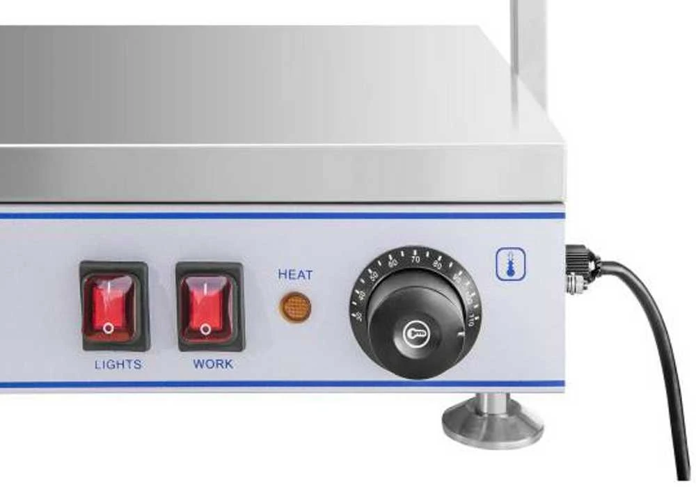 Royal Catering Elektrinės kaitlentės šildymo padėklas kompaktiškas 2 halogeninės lempos 1100W 230V