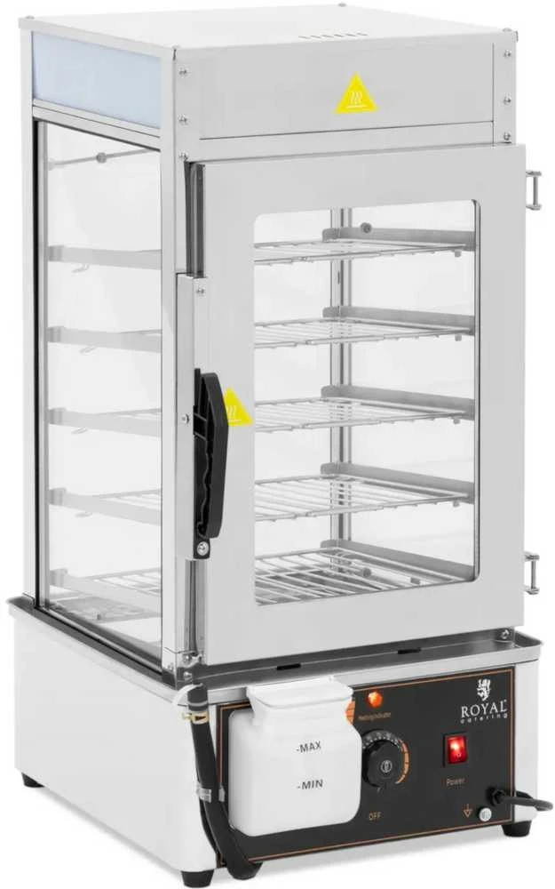 Royal Catering Koldūnų garintuvas, 5 grotelės, 30–110 °C, 37 l, 1250 W