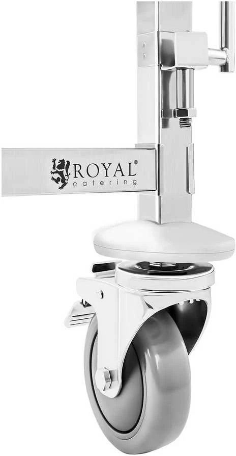 Royal Catering Maitinimo vežimėlis su lentyna 6x GN1/1 konteineriams transportuoti
