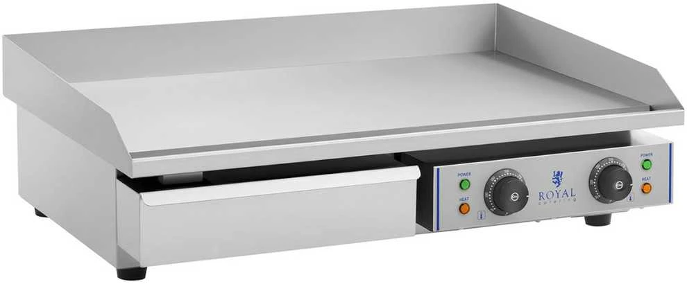 Royal Catering Elektrinis grilis aukštu kraštu, plotis 75 cm