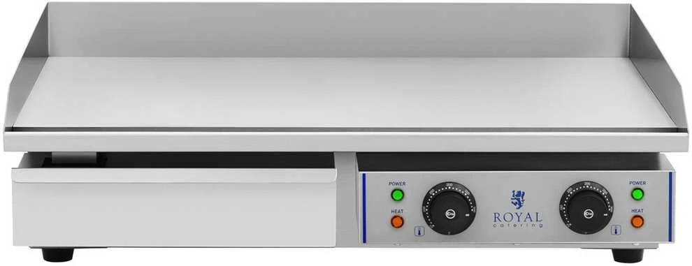 Royal Catering Elektrinis grilis aukštu kraštu, plotis 75 cm