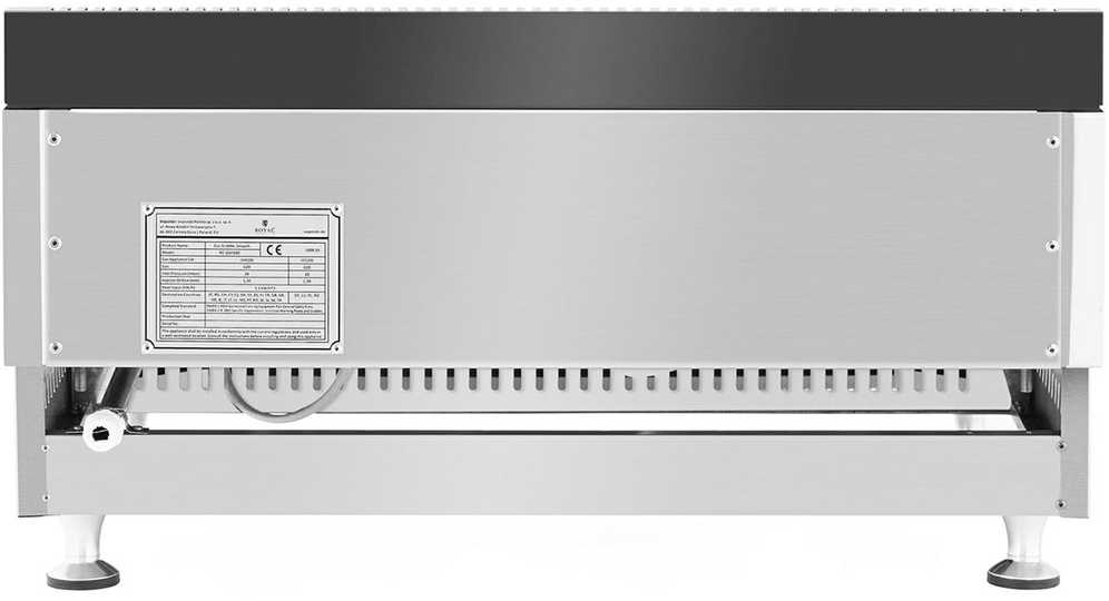 Royal Catering Dvigubas lygus reguliuojamas nerūdijančio plieno dujinis grilis gamtinėms dujoms 2x 3,1 kW 0,02 baro 60 x 40 cm