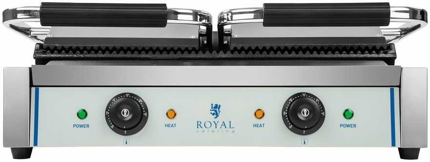 Royal Catering Dvipusės kontaktinės grotelės su grioveliais