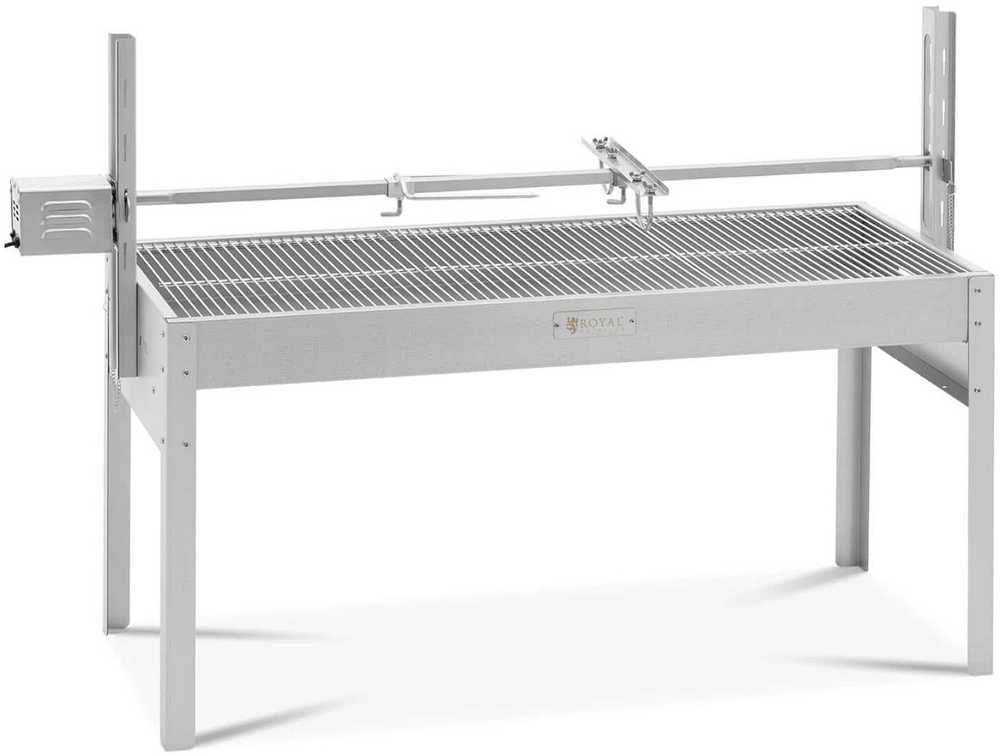 Royal Catering Grilis su anglimis su elektriniu kepsniu paršeliui kepti 13 W 40 kg 127 cm