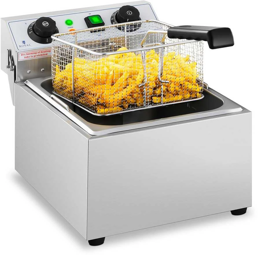 Royal Catering Elektrinė maitinimo gruzdintuvė TIMER 230 V 3200W 10 L