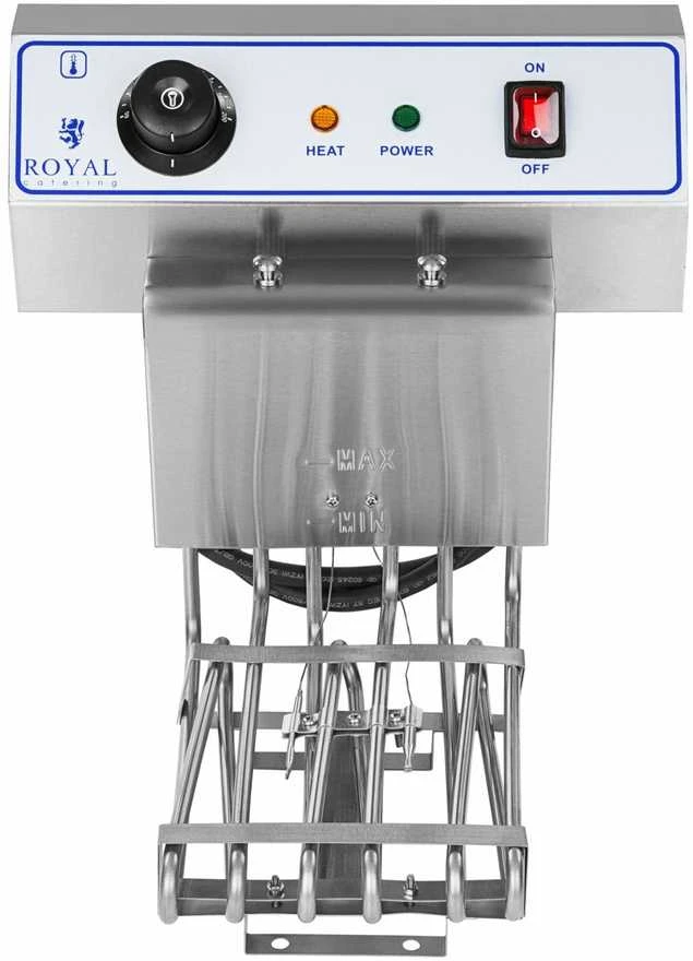 Royal Catering Dviguba dviejų kamerų gruzdintuvė su spintele 400V - 2x10L