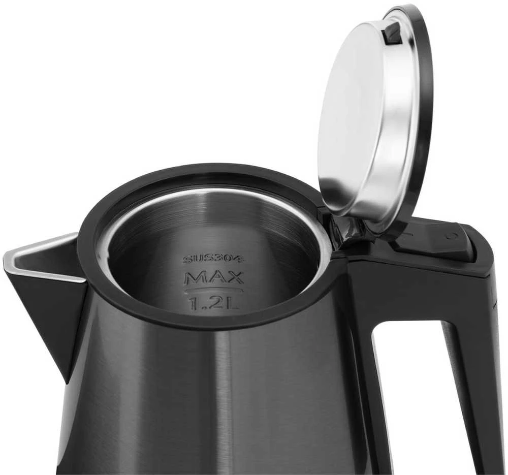 Royal Catering Viešbučio pasveikinimo rinkinys, elektrinis virdulys su padėklu, 1,2 l, 1800 W, juodas