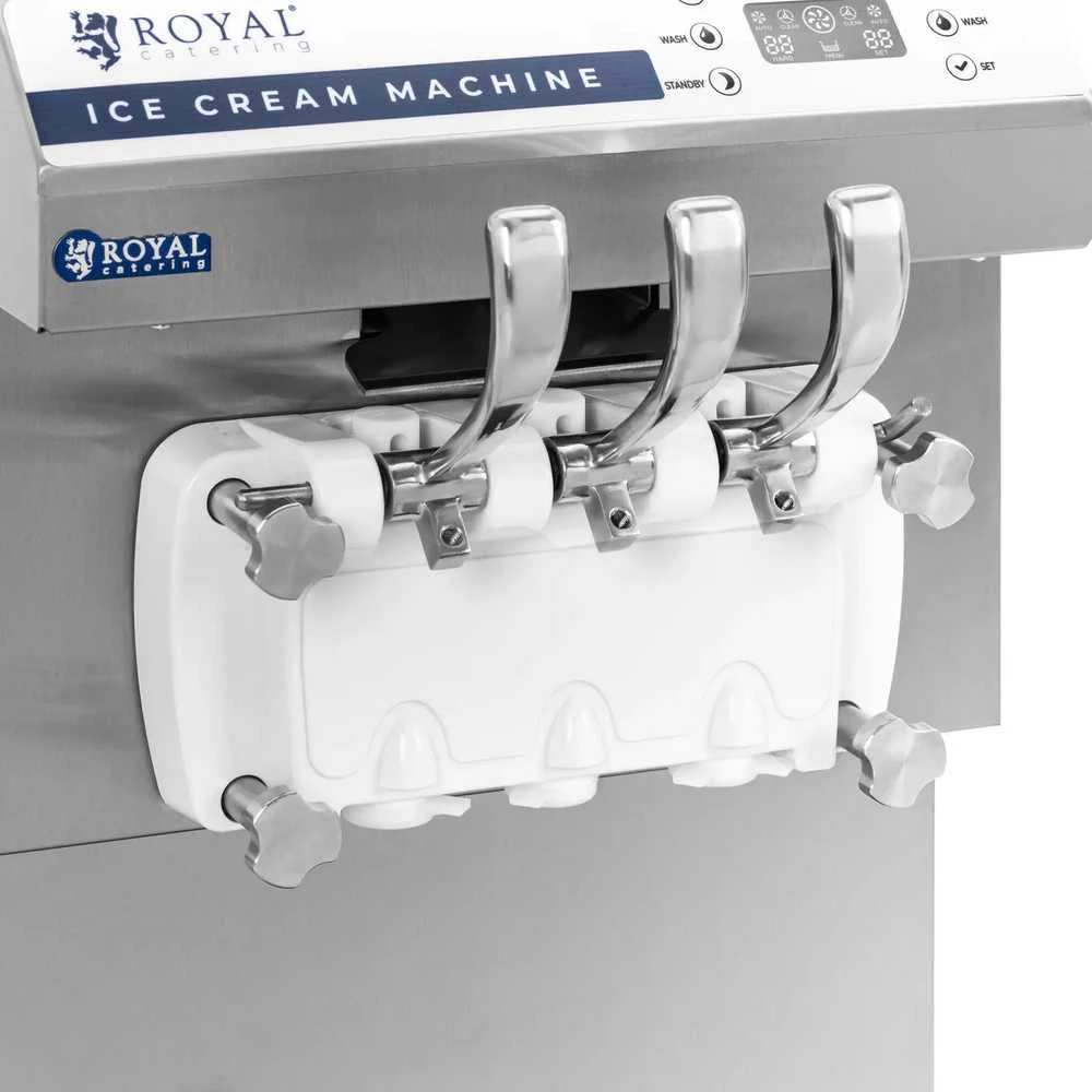 Royal Catering Itališkas ledų aparatas 1350 W 16 l/h - 3 skonių