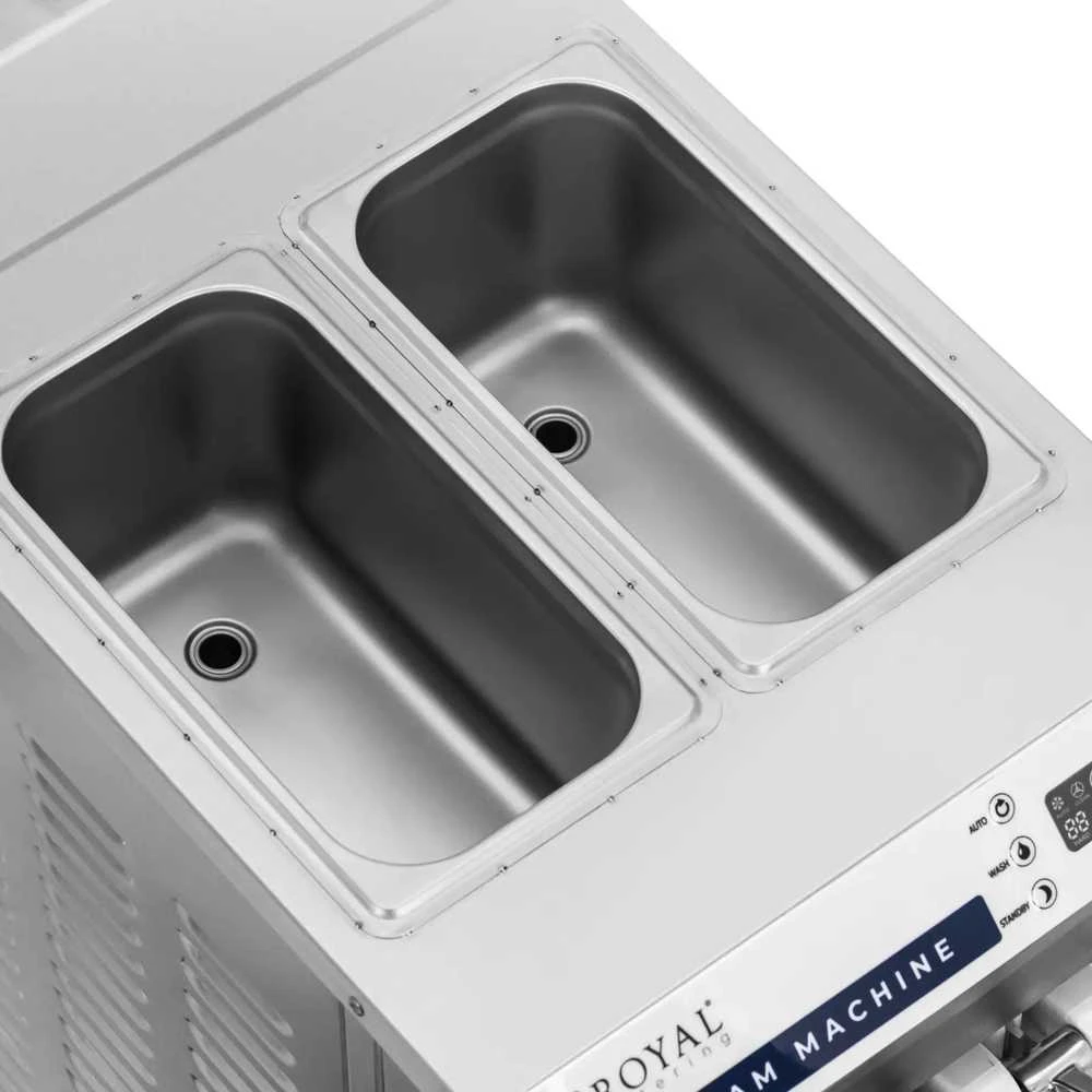 Royal Catering Itališkas ledų aparatas 1350 W 16 l/h - 3 skonių