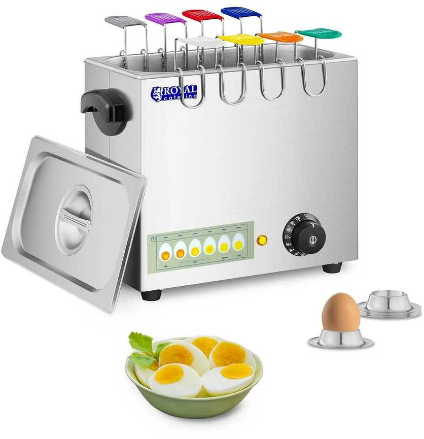 Royal Catering Kiaušinių virimo įrenginys 8 kiaušiniams virti 2600W 30 - 110°C + 4x kiaušinių stovas