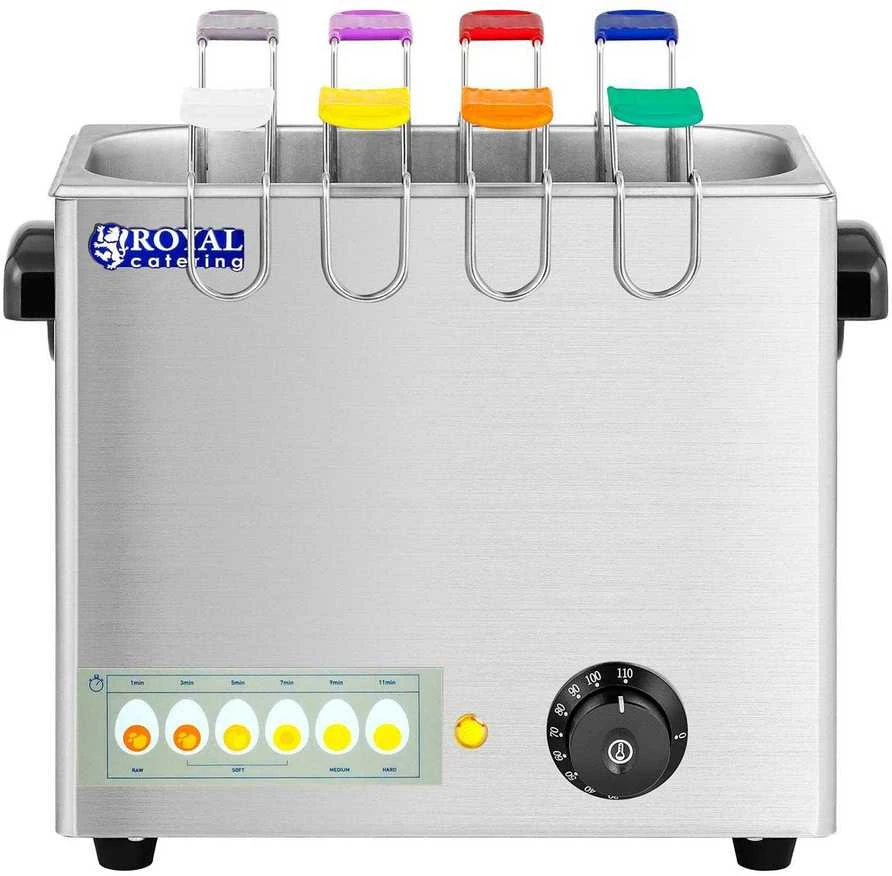 Royal Catering Kiaušinių virimo įrenginys 8 kiaušiniams virti 2600W 30 - 110°C + 4x kiaušinių stovas