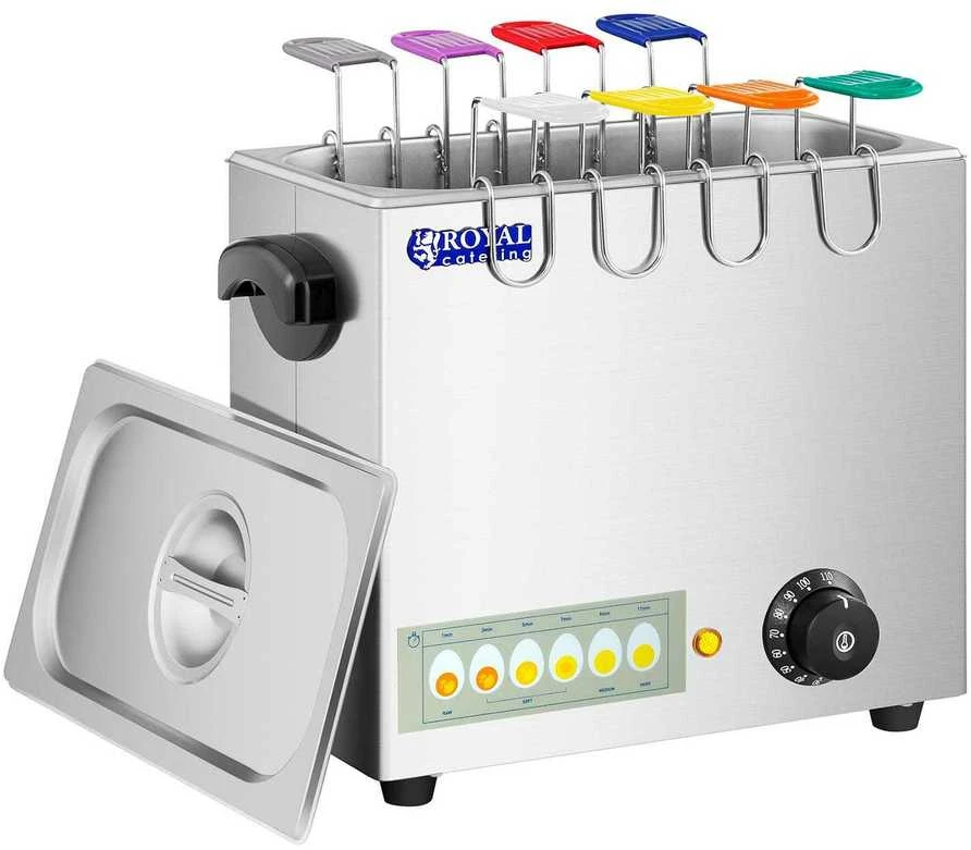 Royal Catering Kiaušinių virimo įrenginys 8 kiaušiniams virti 2600W 30 - 110°C + 4x kiaušinių stovas