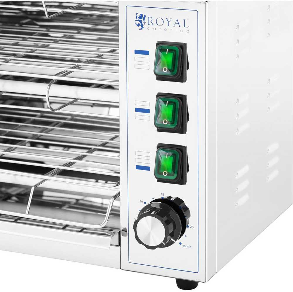 Skrudintuvas Royal Catering Keptuvas toster salamander do zapiekanek 50-300C 3250 W