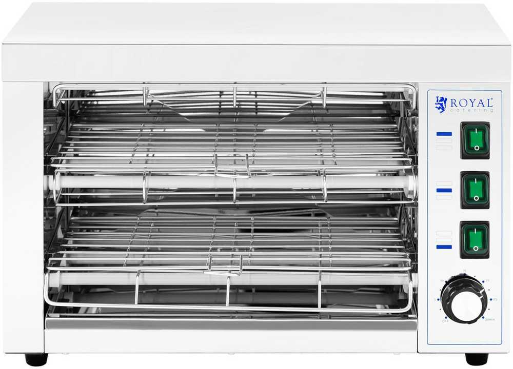 Skrudintuvas Royal Catering Keptuvas toster salamander do zapiekanek 50-300C 3250 W