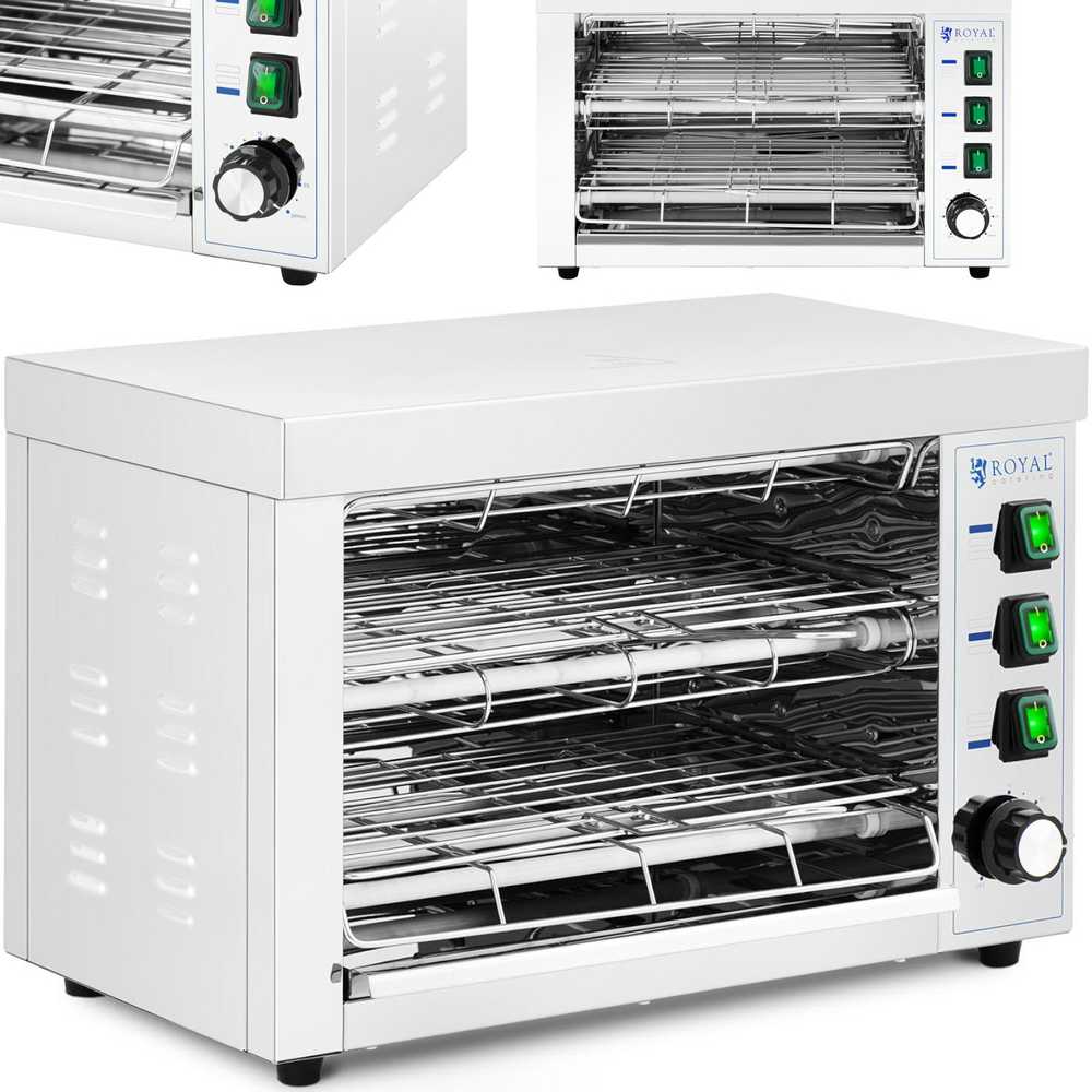 Skrudintuvas Royal Catering Keptuvas toster salamander do zapiekanek 50-300C 3250 W