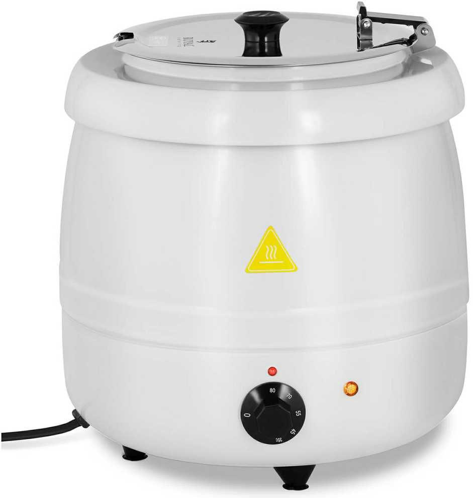 Royal Catering Elektrinis sriubos termosas iš nerūdijančio plieno cool-touch 400 W 10 l 35-80C baltas